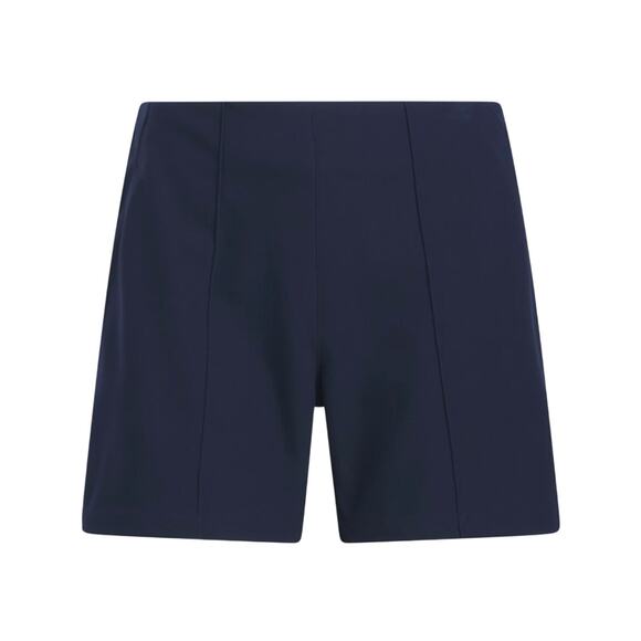 Adidas Womens Pintuck 5" Pull-On Golf Shorts Navy Blue Size Large NWT - Picture 1 of 10
